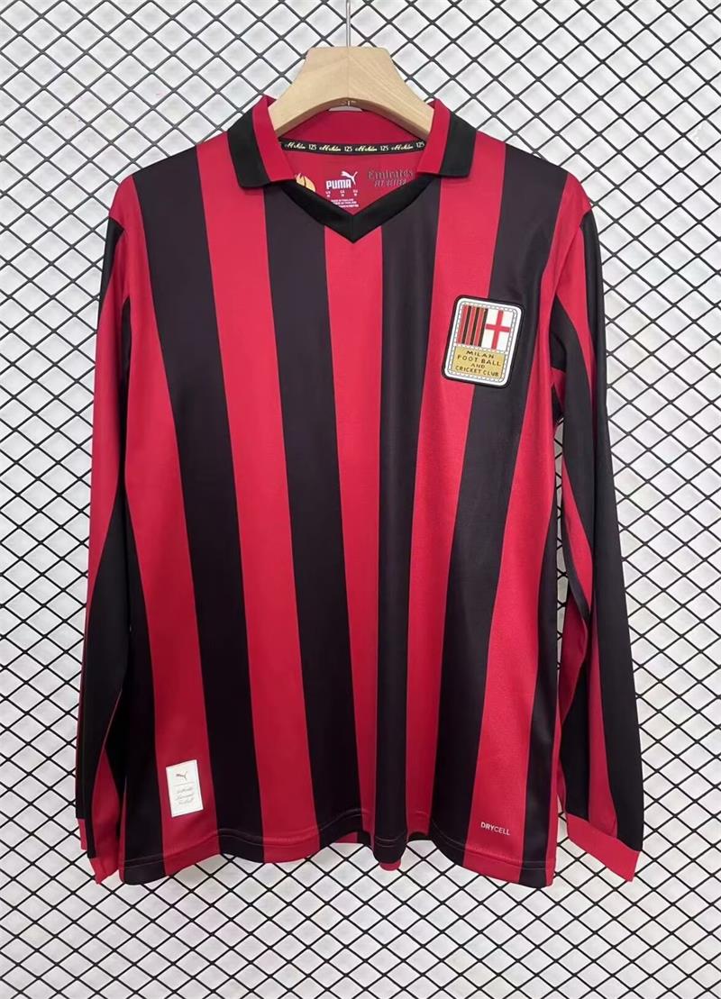 Maillot Milan AC 125 ans manche longue